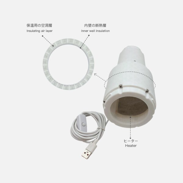 ModCase 加熱機能付きFleshlight互換ホルダー（T-Valve対応） - 画像 (2)
