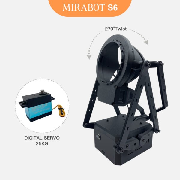 MiraBot S6 | 6軸ロボット 25㎏高トルク・静音サーボ搭載