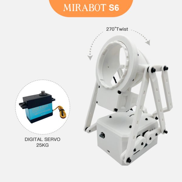 MiraBot S6 | 6軸ロボット 25㎏高トルク・静音サーボ搭載 - 画像 (7)